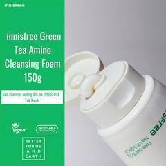 Sữa Rửa Mặt Dưỡng Ẩm Chiết Xuất Trà Xanh innisfree Green Tea Amino Hydrating Cleansing Foam 150g