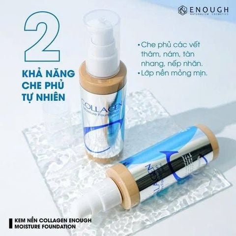 KEM NỀN COLLAGEN ENOUGH MOISTURE FOUNDATION SPF15 100ML