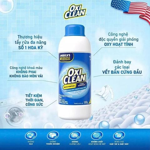 Bột tẩy đa năng Oxi Clean Multi-Purpose Stain Remover 500g