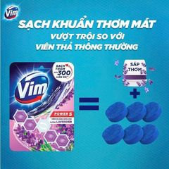 Viên treo vệ sinh toilet Vim hương trà xanh 55G