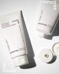 Sữa Rửa Mặt Innisfree Tro Núi Lửa Jeju Volcanic Bha Pore Cleansing Foam Sạch Sâu Se Khít Lỗ Chân Lông 150g