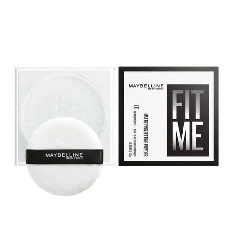 Phấn Phủ Maybelline Fit Me Mattifying Setting Powder Dạng Bột #01 Translucent