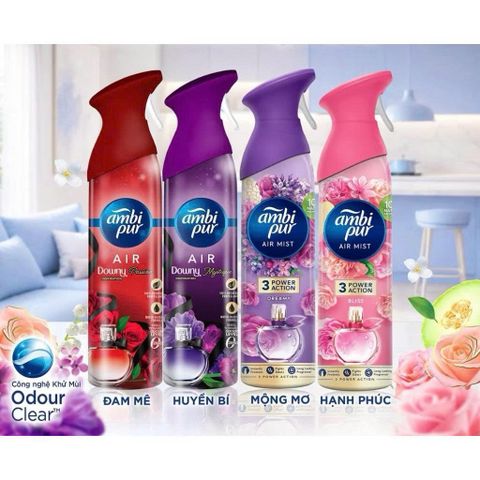 Xịt Thơm Phòng Khử Mùi Ambi Pur Air Mist Hương Nước Hoa 275ml