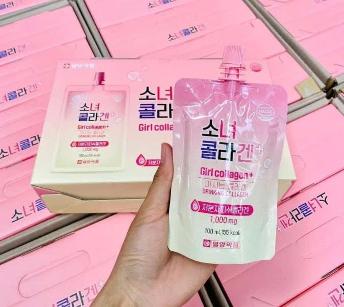 Nước Uống Trắng Da, Chống Lão Hóa Girl Collagen Hàn Quốc Chính Hãng Hộp 10 Túi