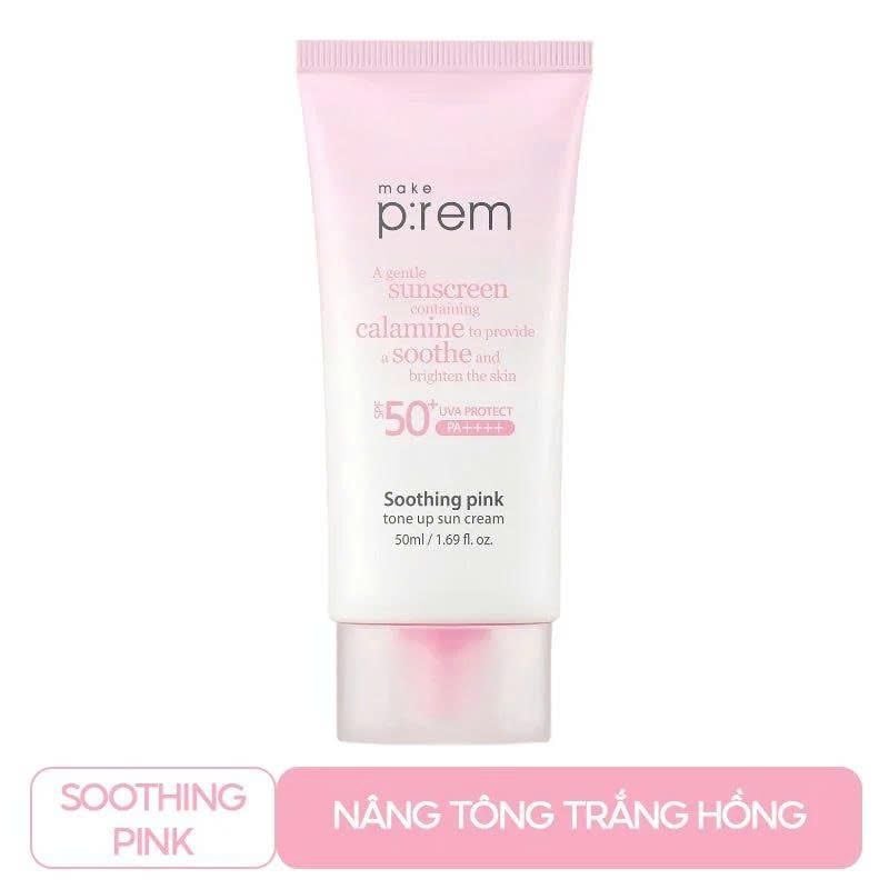 Kem Chống Nắng Nâng Tone, Kiềm Dầu, Dưỡng Ẩm Make P:rem UV Defense Me Sun Cream SPF50+/PA++++ 50ml