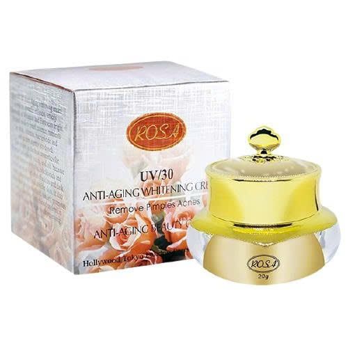 Kem ROSA Chống Lão Hóa UV/30 Anti-Aging Whitening Cream 20g [Chống Nhăn - Làm Trắng - Giảm Mụn Thâm]