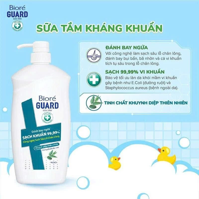 Sữa tắm sạch sâu kháng khuẩn Biore Guard 1.2kg