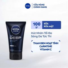 Sữa Rửa Mặt Nivea Men Ngăn Ngừa Mụn & Kiểm Soát Chất Nhờn 100g