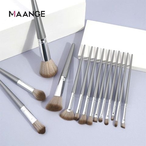 MAANGE Set 13 cay co trang diem 1414-YS (màu bạc)