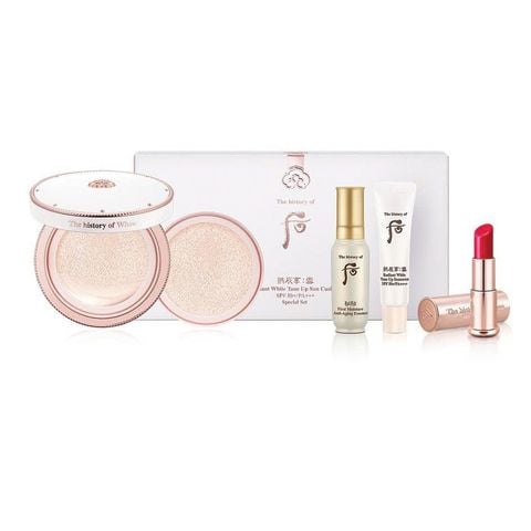 Set Phấn Nước Whoo Gongjinhyang Seol Radiant White Tone Up 70KW