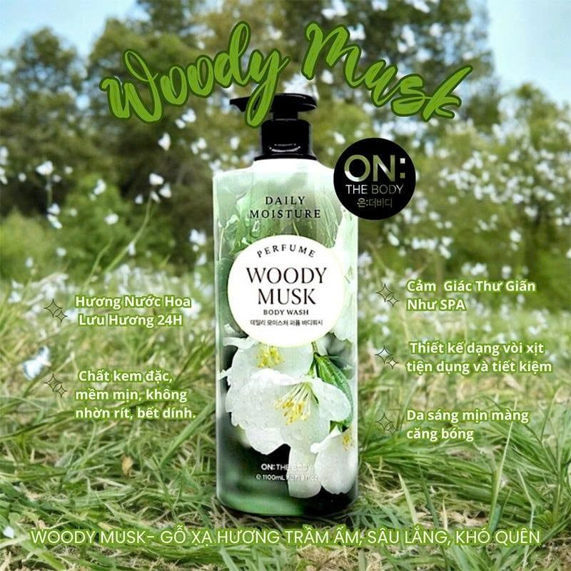 Sữa Tắm On: The Body Perfume - Woody Musk 1100ml