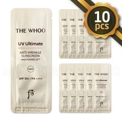 [Sample] kem chống nắng chống lão hóa WHOO UV ULTIMATE Anti-Wrinkle Sunscreen 1ml x 10pcs