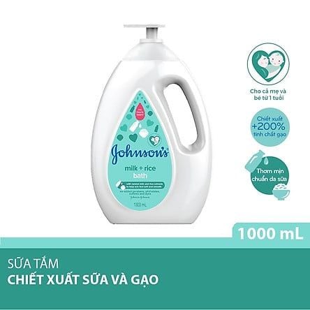 Sữa Tắm Chứa Sữa Và Gạo Johnson’S Baby 1000Ml
