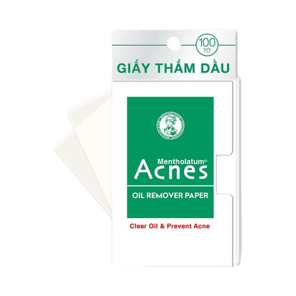 Giấy Thấm Dầu Kiểm Soát Nhờn, Ngừa Mụn Acnes 100pcs