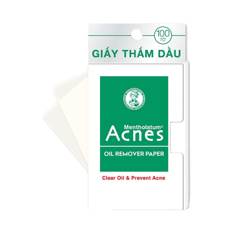 Giấy Thấm Dầu Kiểm Soát Nhờn, Ngừa Mụn Acnes 100pcs