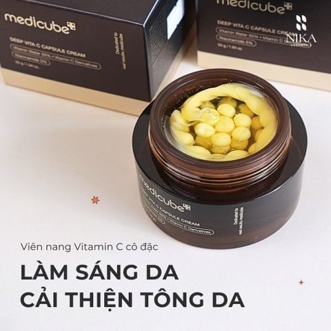 Kem Dưỡng Sáng Da, Mờ Thâm Medicube Deep Vita C Capsule Cream 55g