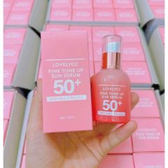 Serum Chống Nắng LovelyCC Pink Tone Up Sun SPF50+ PA+++ | Nâng Tông, Dưỡng Trắng, Kiềm Dầu