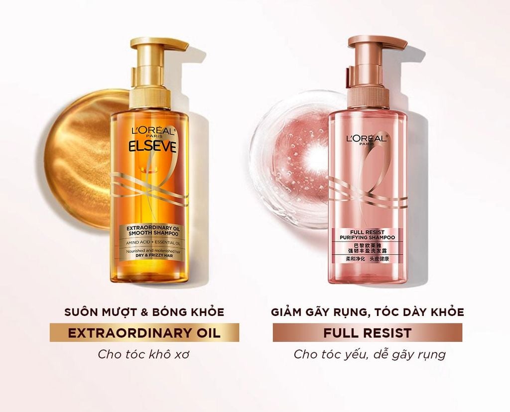 Bộ Dầu Gội Xả L'Oreal Paris Full Resist Purifying Ngăn Ngừa & Giảm Gãy Rụng 440ml x 2 chai
