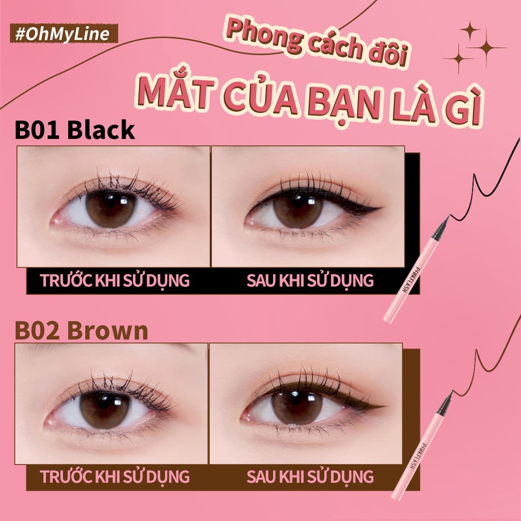 Kẻ Mắt Nước Chống Nước Lâu Trôi Pinkflash Easy 0.6gr