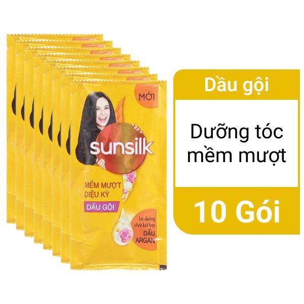 Dầu Gội Sunsilk Mềm Mượt Diệu Kỳ -10 Gói (Dây)