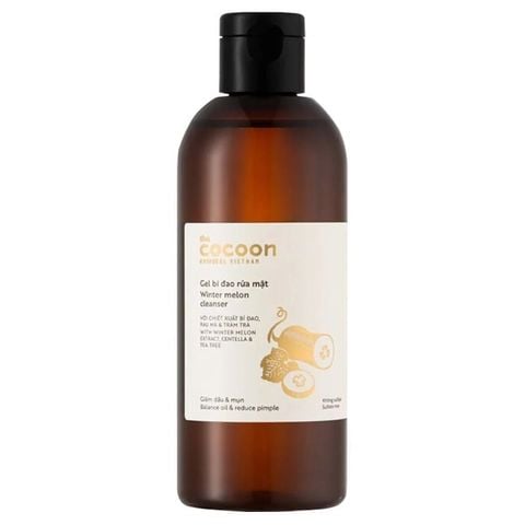 Gel Rửa Mặt Cocoon Bí Đao Hỗ Trợ Giảm Dầu Và Mụn Winter Melon Cleanser 310ML