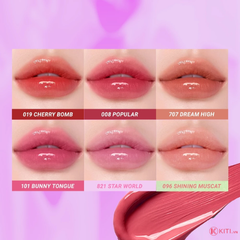 Son môi 4-in-1 DAZZLE ME Color Chrome Melt to Dew Lip Click dưỡng ẩm chống nắng căng bóng đôi môi 2g