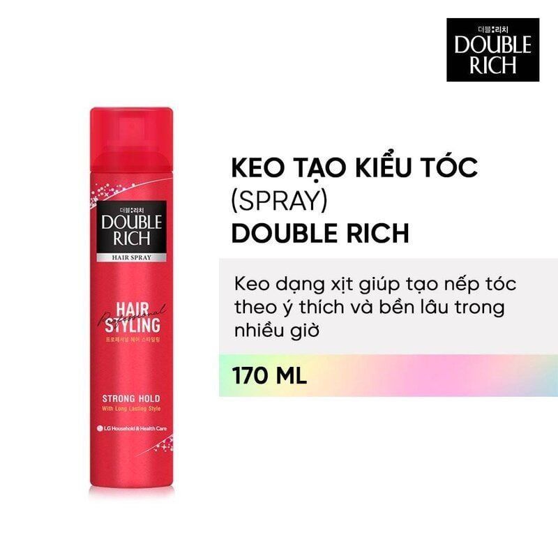 Mousse Tạo Kiểu Tóc Double Rich Giữ Nếp Tự Nhiên 150ml