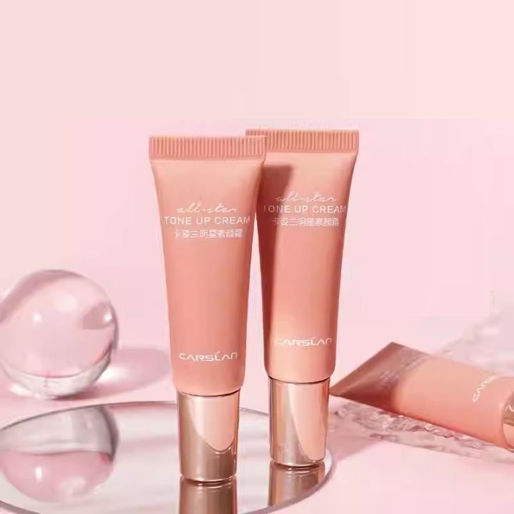 [Mini Size 5g] Kem Nâng Tone CARSLAN Kem Lười, Tone Up Cream Dưỡng Ẩm Mỏng Nhẹ