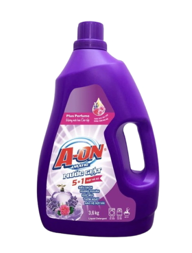 Nước giặt xả 5in1 A-ON hương Nắng mai can 3,6 KG