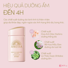 Sữa Chống Nắng cho Da Nhạy Cảm & Trẻ Em Anessa Mild Milk SPF 50+ 60ml (Hồng)