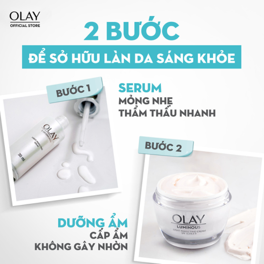 Kem Dưỡng Olay Sáng Da Mờ Thâm Nám Ngày Đêm Luminous Light Perfecting Night Cream 50g