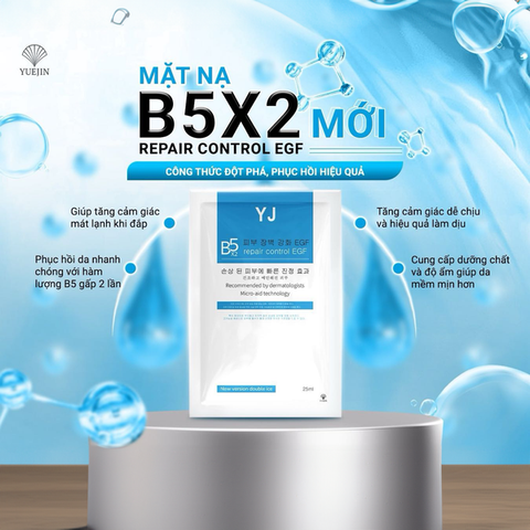 Mặt Nạ Dưỡng Ẩm Phục Hồi Da Yuejin B5x2 Repair Control EGF 25ml