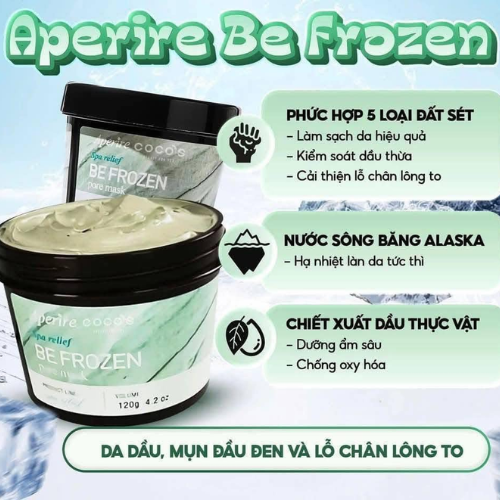 Mặt Nạ Đất Sét Aperire Cải Thiện Lỗ Chân Lông, Kiểm Soát Dầu, Làm Dịu Da Spa Relief Pore Mask 120g