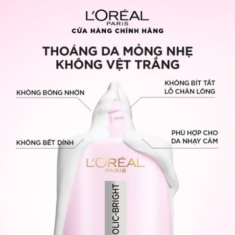 Kem Chống Nắng L'Oreal Paris Glycolic-Bright Anti-Dark Spot Daily UV Fluid 50ml – Bảo Vệ & Làm Sáng Da