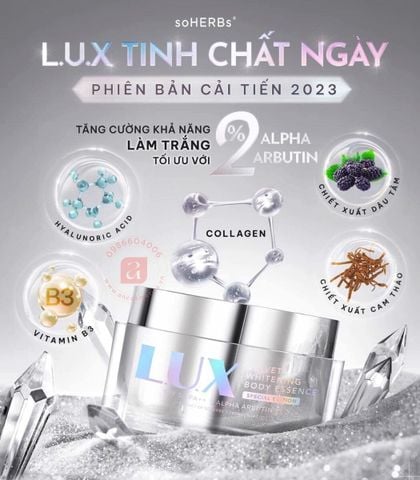 Kem Body Ban Ngày LUX – Dưỡng Trắng Da Từ Tinh Chất Yến Tươi (Hũ 280ml)