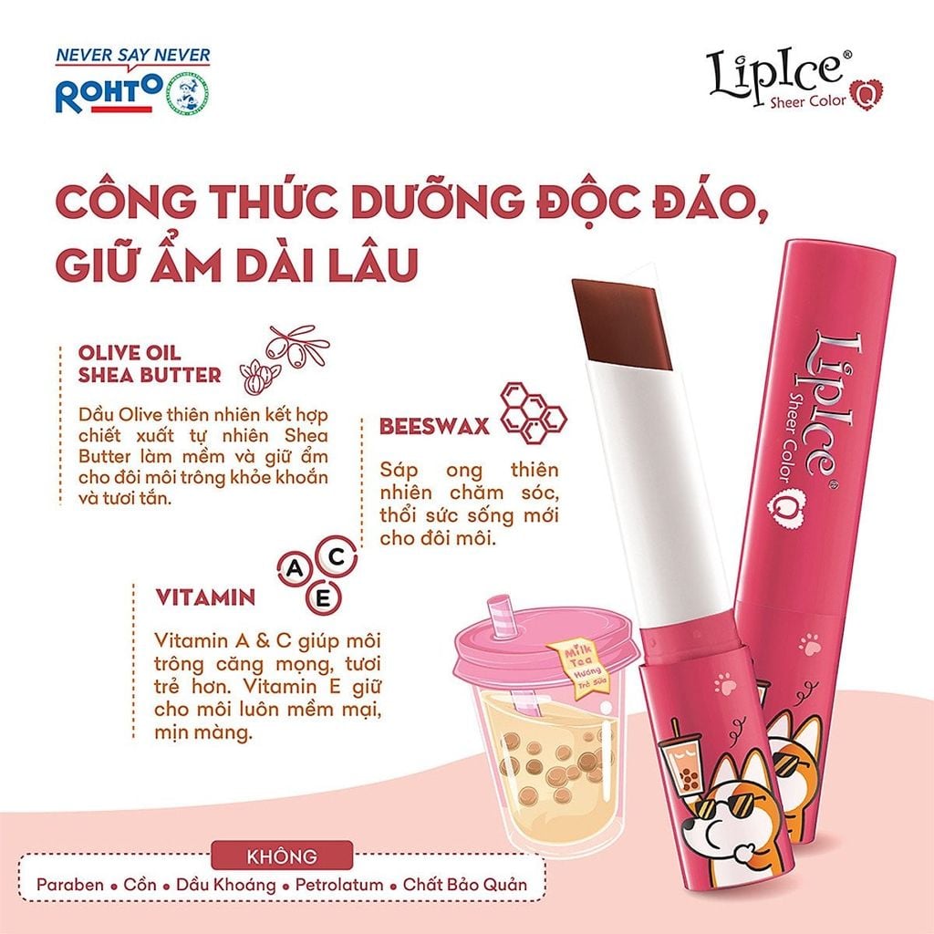 Son Dưỡng LipIce Hiệu Chỉnh Sắc Môi Hồng Tự Nhiên Sheer Color 2.4g