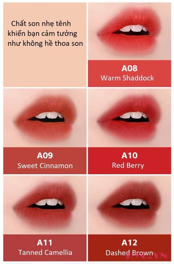 Son Kem Black Rouge Air Fit Velvet Tint Version 2