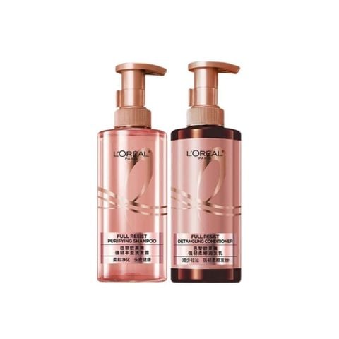 Bộ Dầu Gội Xả L'Oreal Paris Full Resist Purifying Ngăn Ngừa & Giảm Gãy Rụng 440ml x 2 chai