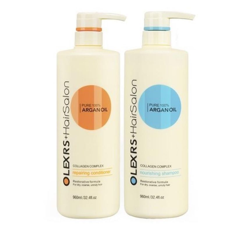 Set Gội Xả Olexrs Argan Oil Collagen Hair Salon