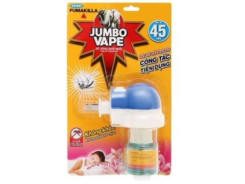 Bộ xông đuổi muỗi Jumbo Vape hương hoa lily 34ml