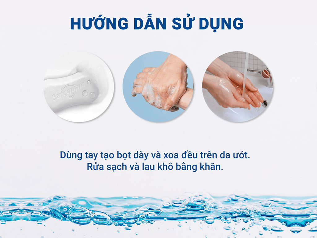 Hộp 1 cục xà bông Safeguard Pure White diệt khuẩn 115g