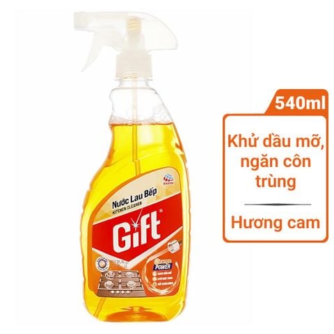 Nước Lau Bếp Gift Hương Cam 540ml