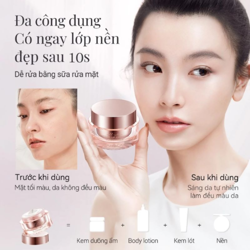 [Mini Size 5g] Kem Nâng Tone CARSLAN Kem Lười, Tone Up Cream Dưỡng Ẩm Mỏng Nhẹ