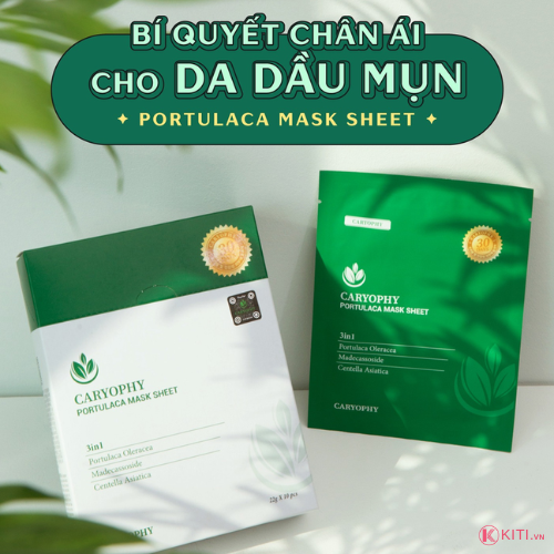 Mặt Nạ Caryophy Portulaca Làm Giảm Mụn, Thâm & Dưỡng Ẩm Da 22g