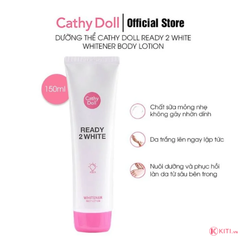 Sữa Dưỡng Thể Giúp Hỗ Trợ Sáng Da Ready 2 White Whitener Body Lotion Cathy Doll 150Ml