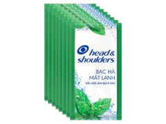 Dầu gội sạch gàu Head & Shoulders Cool Menthol bạc hà 5.7ml x 10 gói (dây)