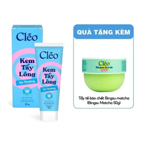 Kem Tẩy Lông Dành Cleo Hair Removal Cream 50g (Mẫu Mới) (Tặng Tẩy Tế Bào Chết 50g)