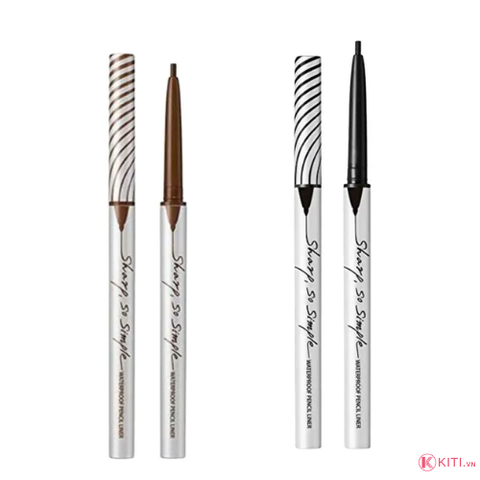 Chì Kẻ Mắt Clio Sharp So Simple Waterproof Pencil Liner 0.14g [Mẫu mới]