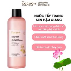 Nước Tẩy Trang Cocoon Sen Hậu Giang Hau Giang Lotus Soothing Micellar Water 500ml