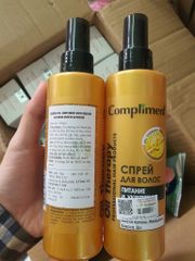 Xịt Dưỡng Tóc Compliment Dưỡng Tóc Bóng Mượt, Giảm Chẻ Ngọn, Bảo Vệ Ngăn Khô Xơ, Gãy Rụng 200ml